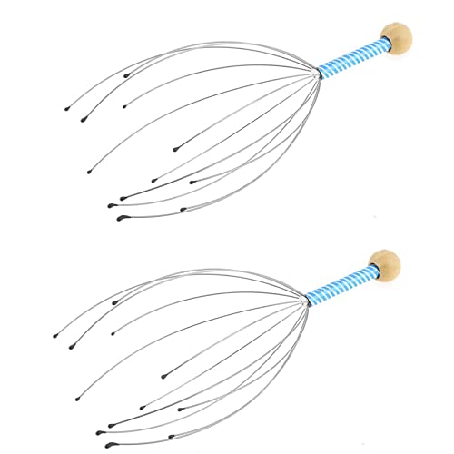 REHOC 2 x ontspannend massageapparaat voor hoofdleer stress van metaal