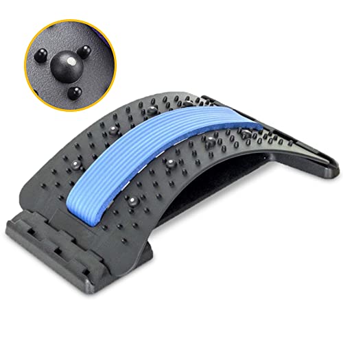 Bolusso Backstretcher Voor Rugklachten Verstelbare Rugstretcher Met Verwijderbare Massage Pads Magnetische Acupunctuur Mat