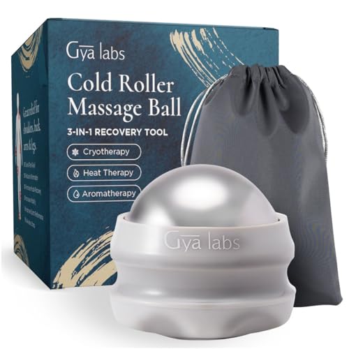 Gya Labs Cold Roller Massage Ball 3-in-1 hersteltool voor cryotherapie, warmtetherapie en aromatherapie