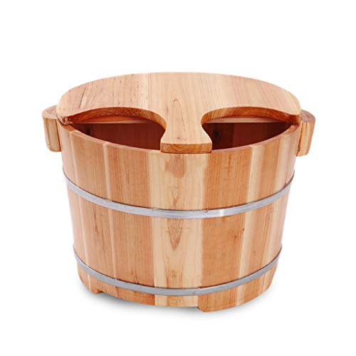 BombY Houten Vat Voet Spa Massief Hout, Houten Voetbassin, Gladde en Delicate Pedicure Vaten, Pedicure Bowl Spa Massage Pedicure Vaten,