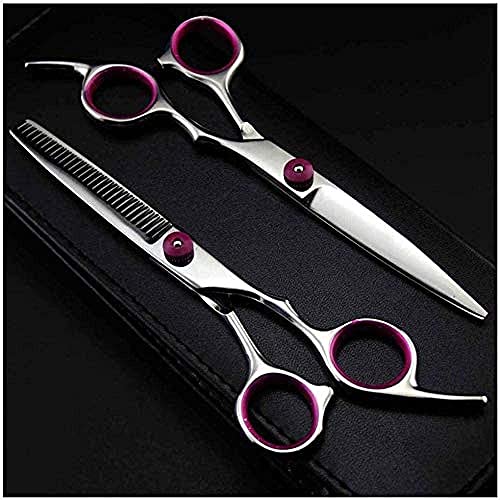 GUtsii Kappersschaar Professionele Salon Knippen Dun Kappersgereedschap Haarschaar Haar Knippen Nagelschaar Kappersset Kappersgereedschap-Roze