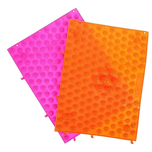 Healifty 2 Stuks Acupressuur Voetmat Lopende Teenplaat Voet Scrubber Pad Voet Acupressuur Pad Antislipmat Acupressuur Mat Acupressuurmat Voor Voeten Hulpmiddelen Zorg Tpe Rennende Man