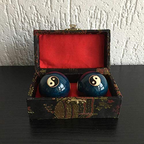 Zen Man Qi-Gong ballen, geneeskrachtige ballen gezondheidskogels massage Yin Yang geluid ballen 45 mm