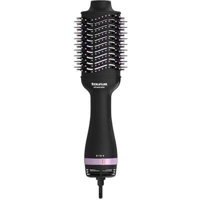 TAURUS Air Wave Ionic Föhnborstel 1200W Ionentechnologie Keramische Coating Fijne & Dikke Borstelharen 3 Snelheden & Warmtestanden Koele Punt Maximale Volume Droogt & Stylet Tegelijk TAURUS Air Wave Ionic Föhnborstel 1200W Ionentechnologie Keramische Coating Fijne & Dikke Borstelharen 3 Snelheden & Warmtestanden Koele Punt Maximale Volume Droogt & Stylet Tegelijk