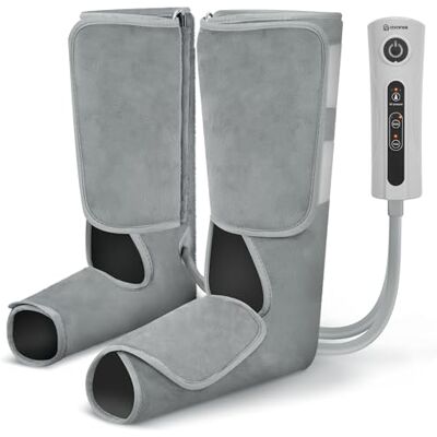 COMFIER Beenstimulator voor pijn en bloedsomloop met warmte, voet- en beenmassager met compressie, kuitmassageapparaat met 3 intensiteiten, geschenken voor vrouwen, verstelbare massagelaarzen COMFIER Beenstimulator voor pijn en bloedsomloop met warmte, voet- en beenmassager met compressie, kuitmassageapparaat met 3 intensiteiten, geschenken voor vrouwen, verstelbare massagelaarzen