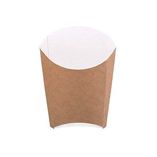 Diforma (Pack van 50 stuks) Kraft Kartonnen Frietdozen Maat M Chip Holder Voedsel Container Fast Food Wegwerpdoos Milieuvriendelijk Rekupereerbaar (50, M)