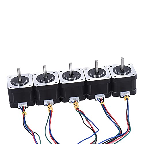 YAKESTYLE Reserveonderdelen voor printers- 5 STKS 42 Stappen Motor Phase Stepping Motor voor 3D-printer A8 A8 Plus A6 A9 E10 E12 E16 Vervanging