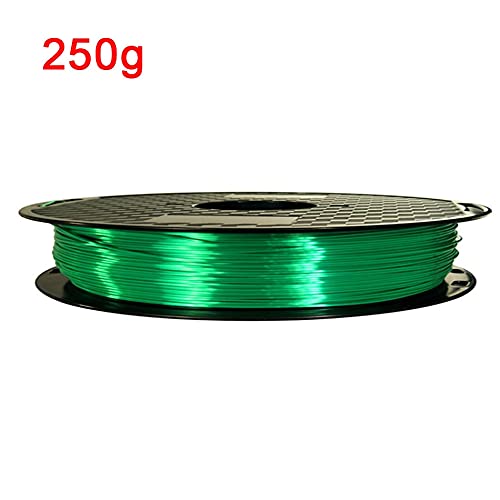 LKYBOA {Printeraccessoires} 3D-printer filament blauw 50 0 g / 250g Zijde PLA 1.7 5 mm filamenten glanzende zijde-achtige drukmateriaalprinter PLA Filament bestseller (Color : 250g-Green)