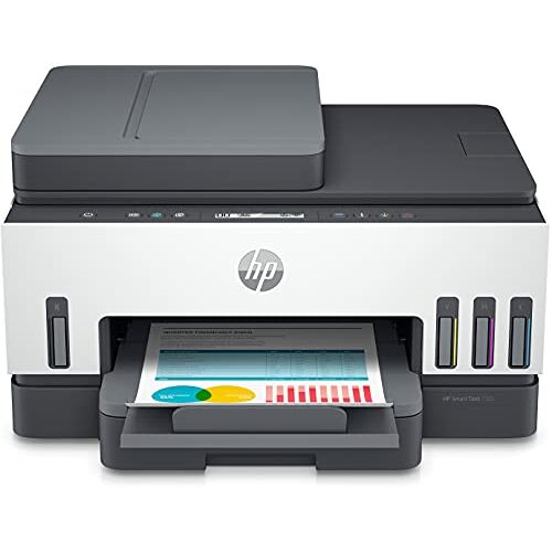 HP Smart Tank 7305 Multifunctionele printer (printer, scanner, kopieerapparaat, ADF, WLAN, LAN, AirPrint, Duplex, inclusief inkt voor maximaal 3 jaar printen)