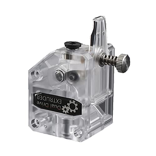 hero-s 3D Printer Deel Extruder Dual Drive Extruder Upgrade Transparante Extruder 1.75mm Filament- voor 3D Printer Ender3 Dual Drive Gear Extruder Upgrade Extrusie Kit Voor 3D Printer Reductie Extruder