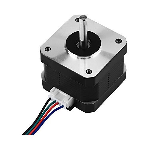 ASHATA Richer-R 3D-printer stappenmotor, 42BYGH34 stappenmotor, 5 W, 12 V, 0,30 Nm, extruder stappenmotor met 1,8 graden staphoek, 1 m kabel, voor 3D-printer