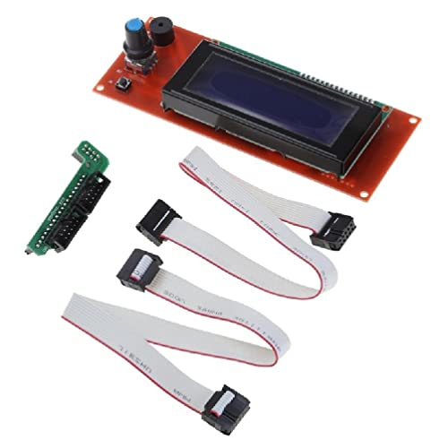 FackLOxc 2004 12864 Lcd scherm 3D Printer Reprap Adapter Controller Reprap Ramps 2004 LCD Controle Module Moederbord 1.4 LCD 2004 12864 Controlepaneel Controller Display Compatibel met-Ramps-1.4 Voor 3D