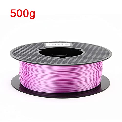 LKYBOA {Printeraccessoires} 3D-printer filament blauw 50 0 g / 250g Zijde PLA 1.7 5 mm filamenten glanzende zijde-achtige drukmateriaalprinter PLA Filament bestseller (Color : 500g -Light purple)