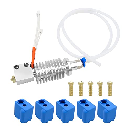 Seprendi Extruderset voor 3D-printers, met siliconen sok en mondstuk van 0,4 mm, hoge printkop voor 3D-printers