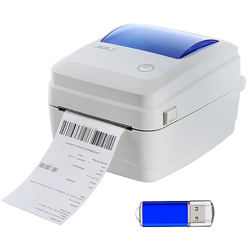 Amgei thermische printer verzendlabel printer voor kleine bedrijven printer verzendlabel printer Desktop Draadloze verzending Label Printer Direct Thermisch Afdrukken USB Bedrade Verbinding Alles in