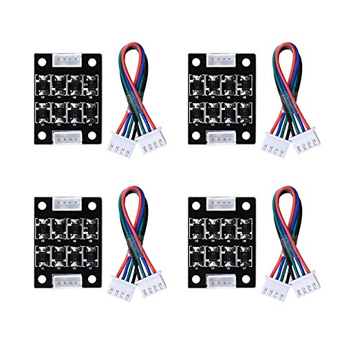 Greendhat printerdelen TL-Soepeler Module Set Accessoires Kit Kabel 4 Stuks Vervanging voor 3D Printer Stappenmotoren Reparatie Onderdelen: