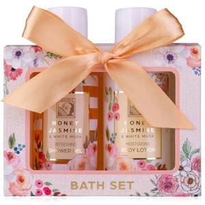 accentra Doucheset dames cadeauset HONEY JASMINE in een mooie geschenkdoos 2-delige verzorgingsset met douchegel en bodylotion Wellness cadeauset voor Valentijnsdag, Moederdag & Kerstmis accentra Doucheset dames cadeauset HONEY JASMINE in een mooie geschenkdoos 2-delige verzorgingsset met douchegel en bodylotion Wellness cadeauset voor Valentijnsdag, Moederdag & Kerstmis