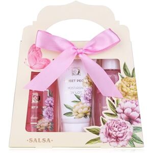 accentra Doucheset dames cadeauset SWEET PEONY in mooie geschenkdoos 3-delige verzorgingsset met douchegel, bodylotion en bubbelbad Wellness cadeauset voor Valentijnsdag en Moederdag accentra Doucheset dames cadeauset SWEET PEONY in mooie geschenkdoos 3-delige verzorgingsset met douchegel, bodylotion en bubbelbad Wellness cadeauset voor Valentijnsdag en Moederdag