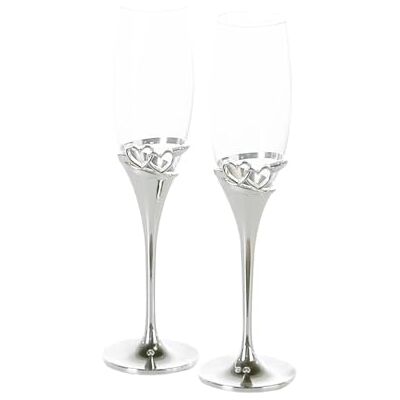 Casablanca modernes Design Casablanca Champagneglazen set van 2 in hoogwaardige geschenkdoos cadeauset met hartdecoratie geschenk en decoratie bruiloft hoogte glazen 25,5 cm Casablanca modernes Design Casablanca Champagneglazen set van 2 in hoogwaardige geschenkdoos cadeauset met hartdecoratie geschenk en decoratie bruiloft hoogte glazen 25,5 cm