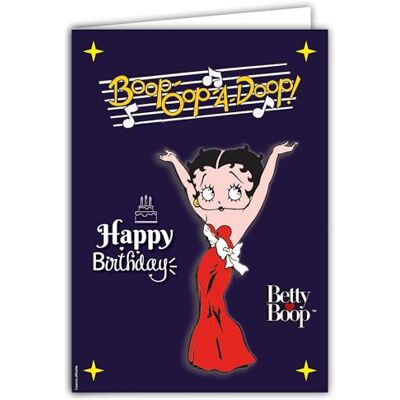 Les Collections Rétro IETSCPXL-19011 MAXI Grote kaart XL Happy Birthday Betty Boop-Oop-A-Doop Officiële Licentie Collectie Dames Meisjes Pin-Up Retro Vintage Cadeau 22 x 31 cm Binnenkant 44 x 31 cm Met envelop Les Collections Rétro IETSCPXL-19011 MAXI Grote kaart XL Happy Birthday Betty Boop-Oop-A-Doop Officiële Licentie Collectie Dames Meisjes Pin-Up Retro Vintage Cadeau 22 x 31 cm Binnenkant 44 x 31 cm Met envelop