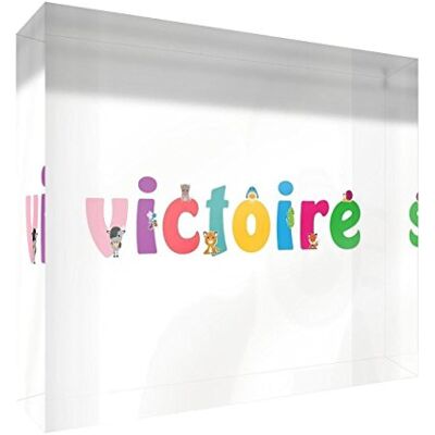 Little Helper herinnering deco acryl transparant gepolijst als diamantstijl illustratief bont met de naam meisjesnaam overwinning 14,8 x 21 x 2 cm Grand Little Helper herinnering deco acryl transparant gepolijst als diamantstijl illustratief bont met de naam meisjesnaam overwinning 14,8 x 21 x 2 cm Grand