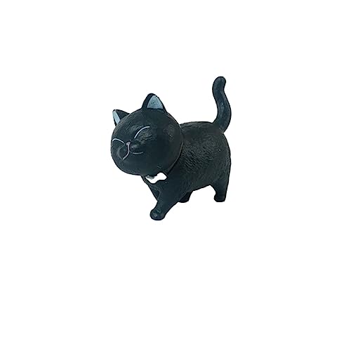 DVELAS Ornamenten beeldjes, 1pcs Japanse Bell Cat Doll Cute Mini PVC Animal Miniaturen Cijfers Toy Creative Handicraft Ornamenten Home Decoration Ambachten (Kleur : 6)