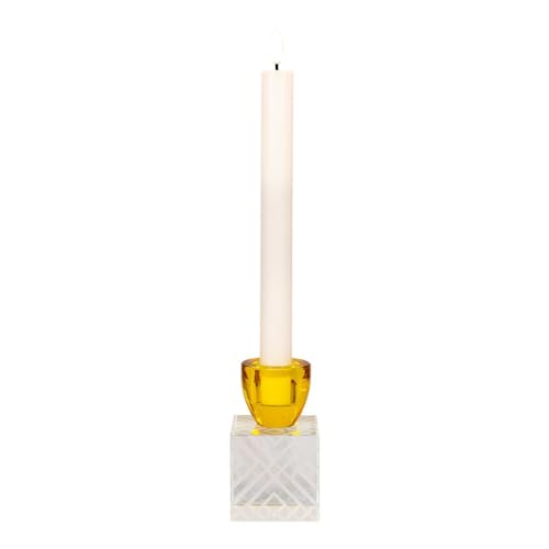 KantoormeubelenPlus Candle holder Amber/clear