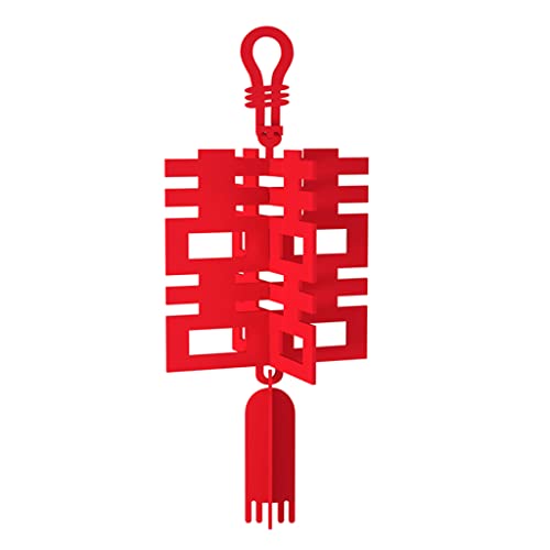 LEVINE papieren lantaarn, papieren lantaarns, hangende decoraties, niet-geweven stof Chinese lantaarn Chinese rode lantaarn 3D-lantaarn traditioneel mooi kerstfeest deur huisdecoratie Chinese lantaarn (kleur