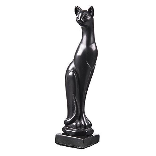 danila-souvenirs Decoratief Statue Beeldje Beeldhouwkunst Staande Zwarte Kat 13 cm