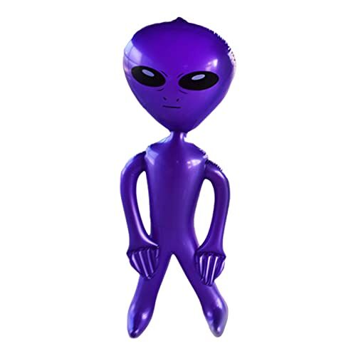 AUFY Opblaasbare buitenaardse figuren, 35 inch opblaasbare buitenaards wezen, buitenaards feest decoratief speelgoed, blaast buitenaards rekwisietenspeelgoed op