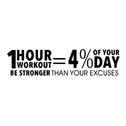 cbvdalodfej Gym Muurstickers 1 Uur WORLOUT Bedrijf Cultuur Quotes Klas Decor Voor Kantoor Muurschilderingen Vinyl Muurstickers 100x23cm