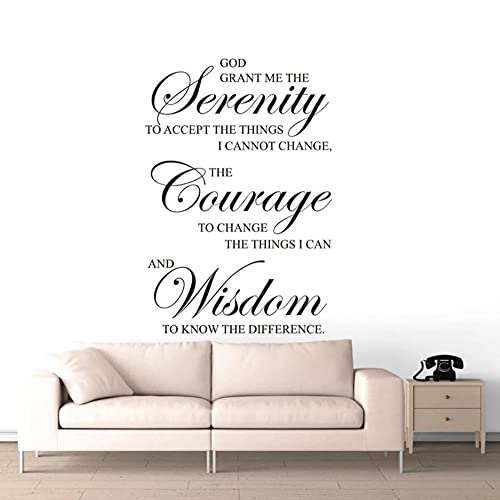 cbvdalodfej God Bijbelvers Schrift Muursticker Home Religieuze Deocr Inspiratie Bijbel Spreuken Wall Art Decal Verwijderbare Art Mural   42x62cm