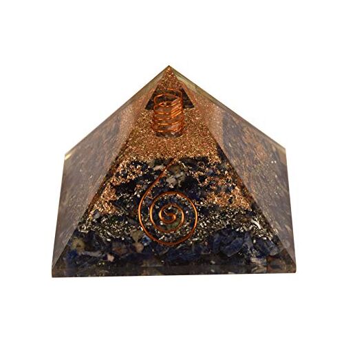 Blessfull Healing Reiki Healing Stone Fen Shui Gift Sodaliet met Koper Logo Piramide Chakra Energie Desgin #2