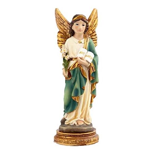 DRW Figuur Aartsengel San Gabriel 11 cm hars in PVC-doos met geschiedenis