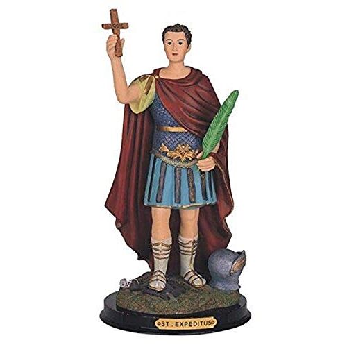 StealStreet Saint Expedites Heilige Figuur Religieuze Standbeeld Decor, 12 inch