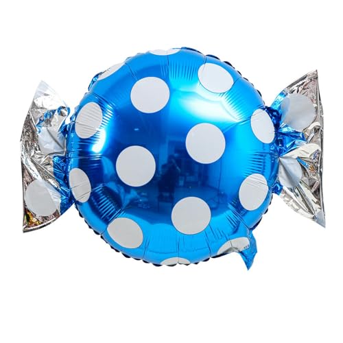 FIOLIRTL Tin Folie Ballonnen 8 Stuks Folie Lolly Gevormd Snoep Kinderen Vakantie Feest Evenement Decoratie Blauw