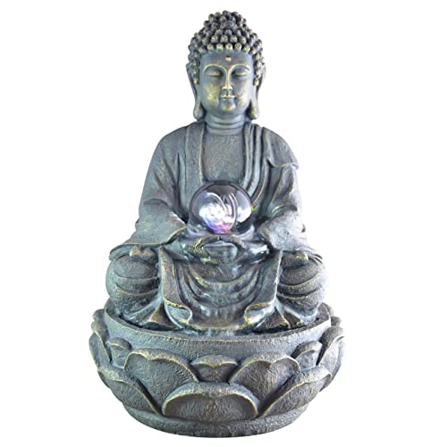 Zen Light Binnenfontein kamerfontein meditatie Boeddha LED multicolor 20 cm