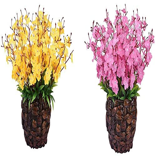 XTZYGLFD Levendige kunstbloemen Real Touch Plastic Bloemen Bruidsboeket voor thuis Tuin Hotel Kantoor Decor Nepbloemen Nepbloemen (E b)