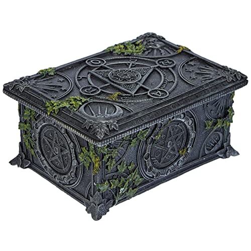 Nemesis Now Wiccan Pentagram Tarot Doos 11cm Zwart