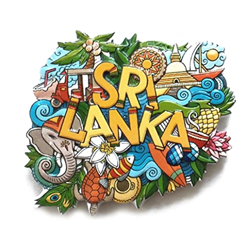 NOPEILVI Sri Lanka koelkast sticker reizen souvenir koelkast decoratieve magneet landschap sticker Sri Lanka koelkast sticker, koelkast magneet, magneet sticker, landschap koelkast sticker, landschap koelkast sticker,