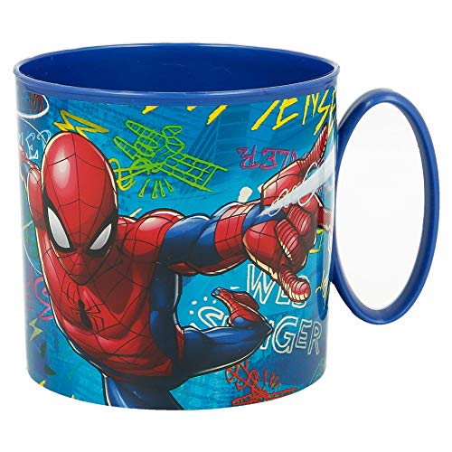 Stor Spiderman Graffiti Microgolfbeker, 265 ml