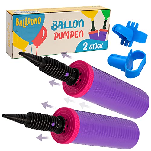 Balloono 2 x ballonpomp voor snel en eenvoudig oppompen luchtballonpomp ballonnen luchtpomp ballonpomp ballonpomp luchtpomp ballon pomp