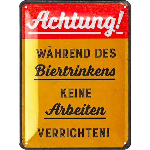 LANOLU Metalen bord retro BITTE GEEN WERKEN GEEN WERKEN GEEN GEEN WERKEN schild werkplaats deco huisorde, auto monteur vintage metalen bord 15x20cm