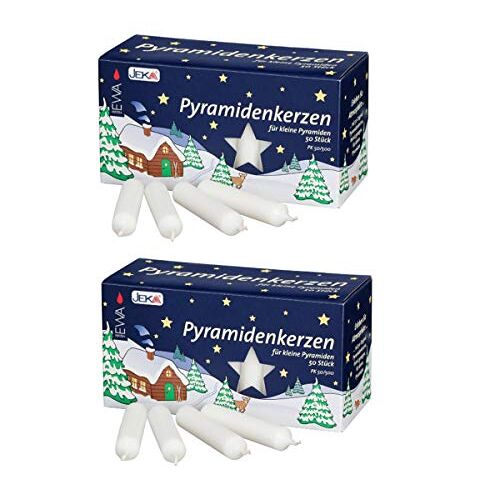 Ebersbacher Kerzenfabrik GmbH EWA Kamerbox kaarsen piramide kaarsen wit voor advents- en kerstpiramides   100 stuks