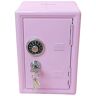 WETG Kids Money, Money Box Gift Safe Case Password with Key Metal Money Box Storage Bedroom Locker Home Ornament