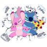 YiYaO Sticker Stitch kinderkamer Stitch 3D-effect Stitch Ultimate muursticker Stitch