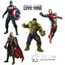 NvWang Ironman Avengers muursticker superhelden muursticker 3D muursticker voor kinderkamer muur over Wall Art muursticker Ironman muursticker muursticker