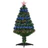 HOMCOM kerstboom dennenboom 90 LED‘s ster groen Ø48 x 90 h cm