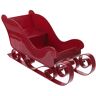 SENRN Sleigh Candy Dish Red Santa Sleigh Christmas Sleigh Decoration Table Centerpiece Xmas Sled Ornament Sleigh Basket Candy Bowl Plastic Sleighs Model