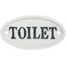 Clayre & Eef 6Y1962 deurbordje WC schild Toilet ca. 10 x 5 cm